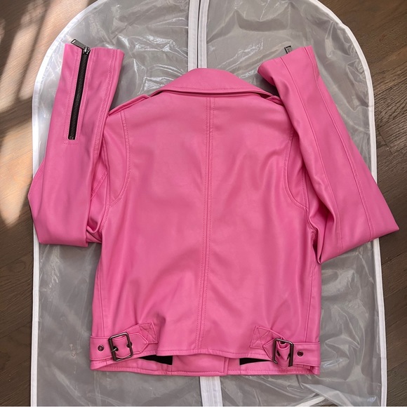 BCBGeneration Cropped Faux Leather Moto Jacket size xs - Picture 9 of 9